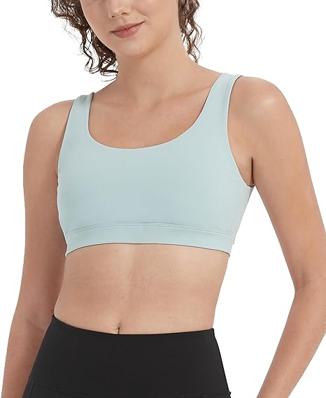 Photo 1 of Size XS - Women's Strappy Sports Bra Low Impact Yoga Bras Workout Bras with Removable Pads