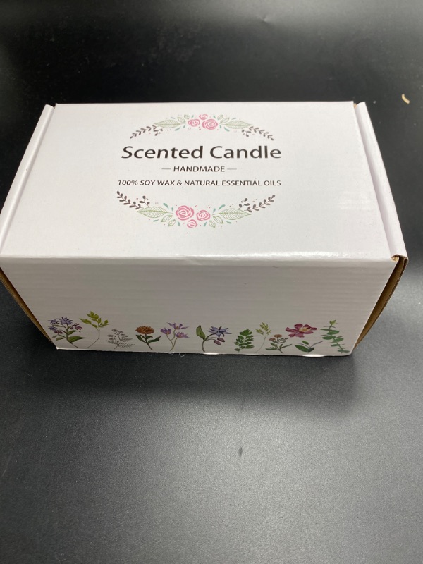 Photo 2 of 2 Pack Scented Candles, Gift for New Home Vanilla + Gardenia, Scented Jar Candle -Natural Aromatherapy Scented Candles, Long Lasting Soy Wax Candle, Festive,Stress Relief, Decor Aromatherapy Candles