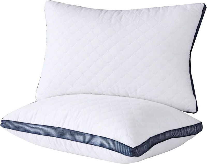 Photo 1 of Queen Size - Pillows for Sleeping (2-Pack), Luxury Hotel Pillows Queen Size Set of 2,Bed Pillows for Side and Back Sleeper