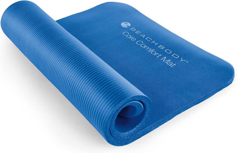 Photo 1 of Beachbody Exercise Mat for Jumping, Fitness, Gym or Home Workouts, Yoga, Ab workouts, Stretching, Weightlifting, Slip Resistant, High Density & Ultra Durable
