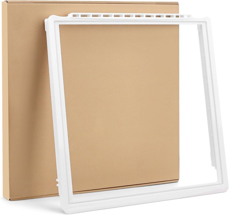 Photo 1 of Shelf Frame Without Glass, Refrigerator Frigidaire Shelf Frame/Crisper Pan Cover-by MIFLUS Compatible for Frigidaire Refrigerator
