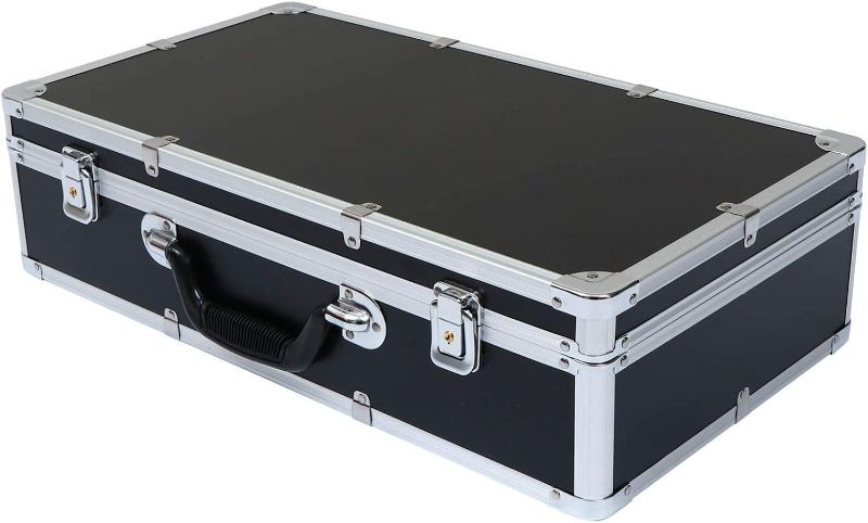 Photo 1 of Metal Tool Box Hard Tool Box Universal Hard Carrying Case with Foam Protects Electronics Tools Cameras and Testing Equipment M Instrument Box Jobsite Tool Box