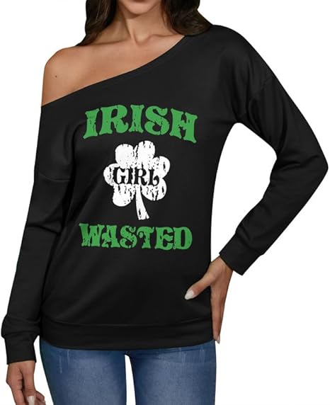 Photo 1 of Medium Spadehill St Patricks Day Women Off Shoulder Shirts