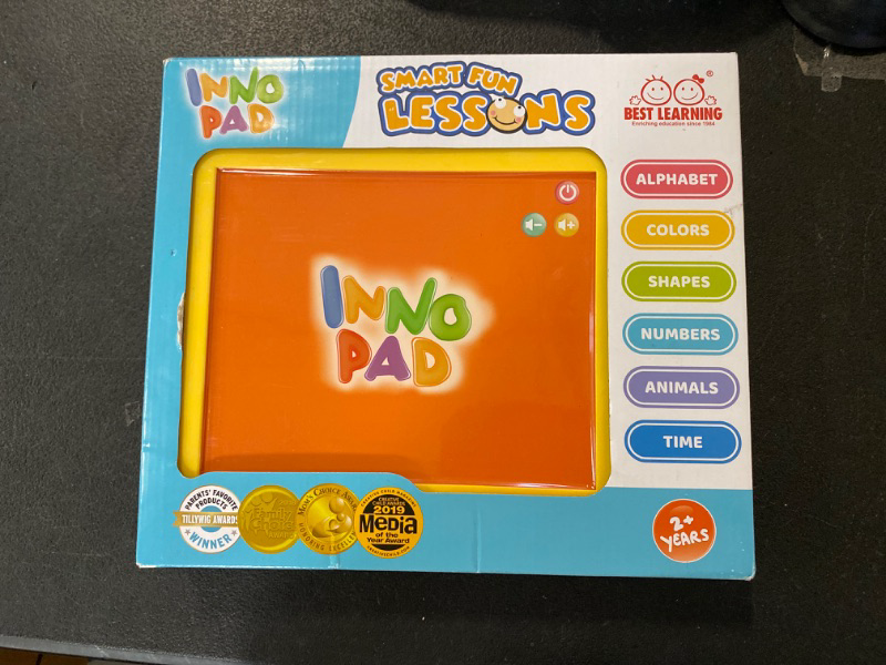 Photo 2 of BEST LEARNING INNO PAD Smart Fun Lessons - Educational Tablet Toy to Learn Alphabet, Numbers, Colors, Shapes, Animals, Transportation for Toddlers Ages 2 to 5 Years Old | Boy or Girl Birthday Gift