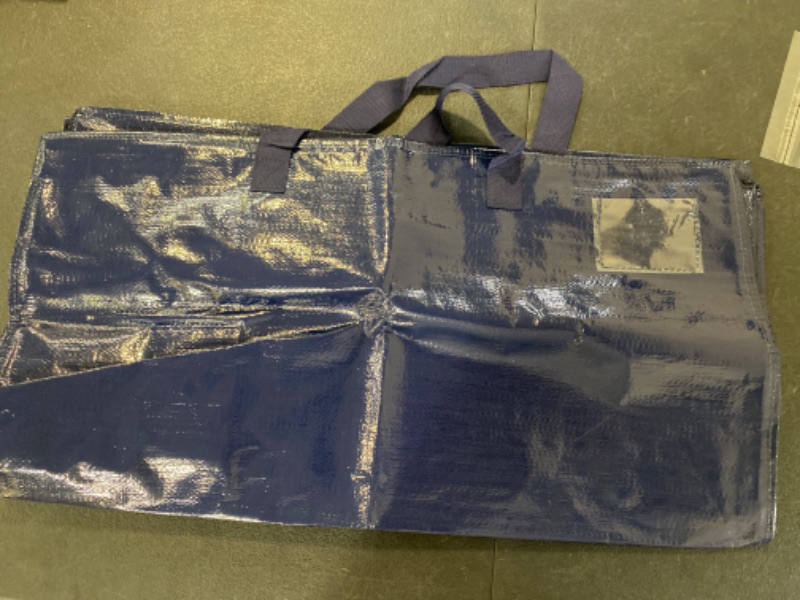 Photo 1 of Heavy Duty Blue Moving Bag with Zipper – Durable & Water-Resistant. Alternative to Moving Boxes and Supplies, Blue Moving Bag with Handle, Packing and Moving Supplies