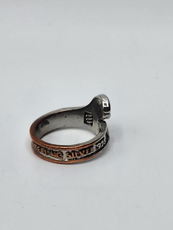 Photo 2 of Men's Stainless Steel Wrench Tool Shape Ring - Fashion Punk Biker Retro Open Band, Hypoallergenic, Tool Shape rings for men