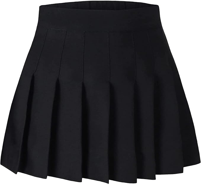 Photo 1 of 14-16 Cromoncent Girls Womens Pleated Mini Skirt Short High Waist School Uniform, 2Years - 4XL
