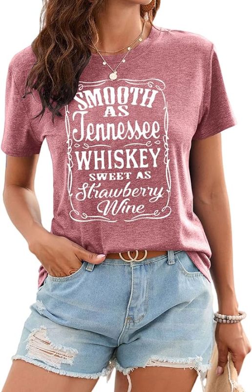 Photo 1 of (S) Women Graphic Vintage Band Tees Country Western Cowgirl Casual T-Shirt
