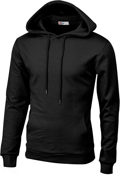 Photo 1 of (L) H2H Men's Pullover Hoodie Lightweight Long Sleeve with Kangaroo Pocket Slim Fit Basic Casual Sweatshirt
