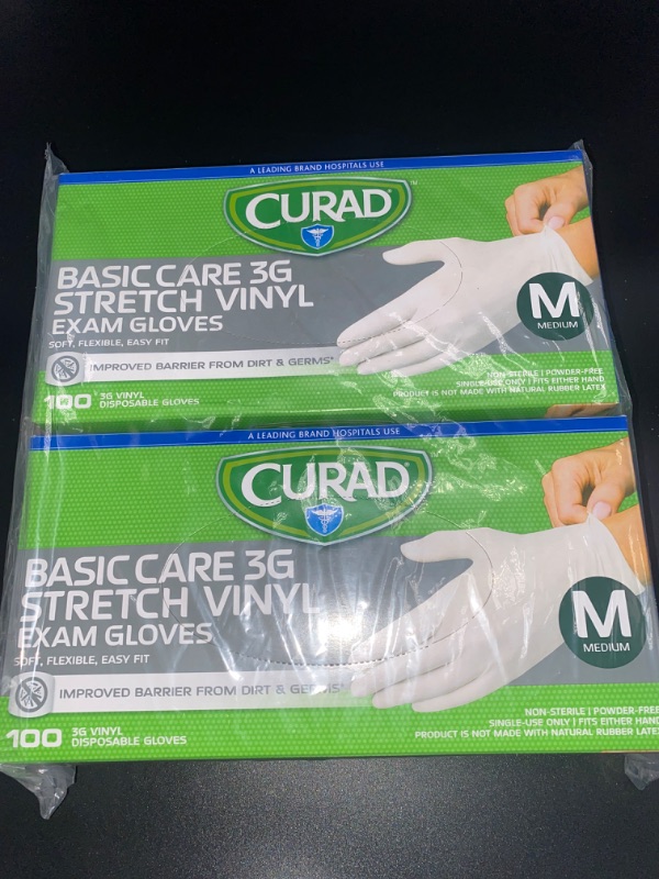 Photo 2 of Curad Nitrile Powder-Free Exam Gloves 200 Medium
