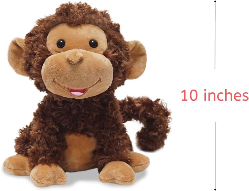 Photo 3 of Cuddle Barn - Crackin' Up Coco | Super Soft Animated Twirling Moving Monkey Stuffed Animal Plush Toy | Spins Around Making Monkey Sounds, 10 Inches
