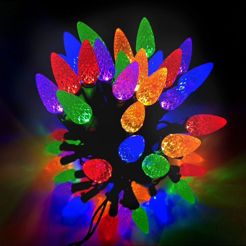 Photo 1 of Christmas Lights String Multicolor Outdoor 20 LED Strawberry Xmas Tree Indoor Waterproof Decoration Plug in  Used for Patio Party Festive Courtyard Home (Multicolor)