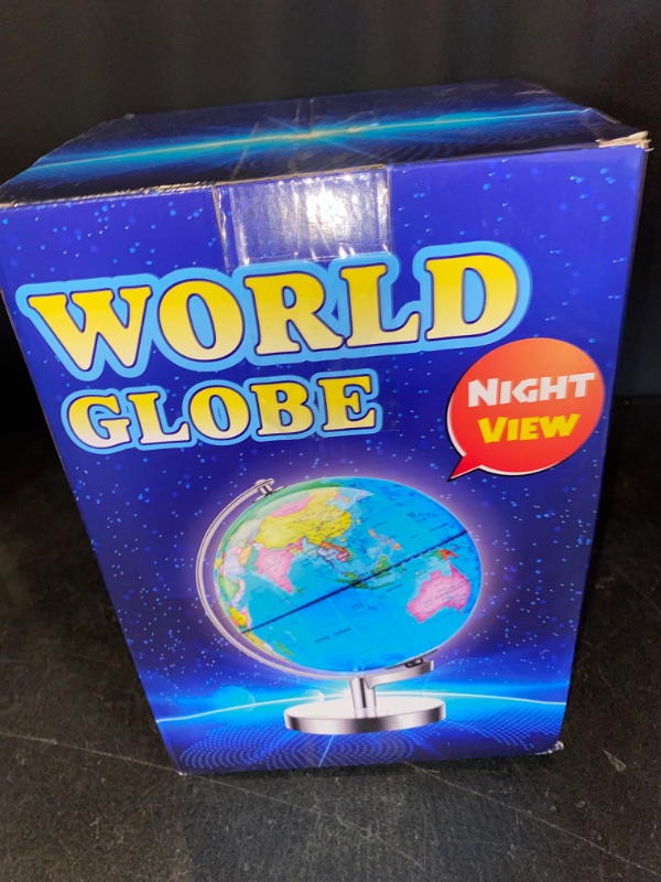 Photo 4 of 6 in1 Illuminated World Globe for Kids & Adults All Ages High Clear Map, Illuminates Educational Interactive Globe STEM Toy, Light Up Kids Globe Lamp,Earth Globe Gifts For Boys And Girls