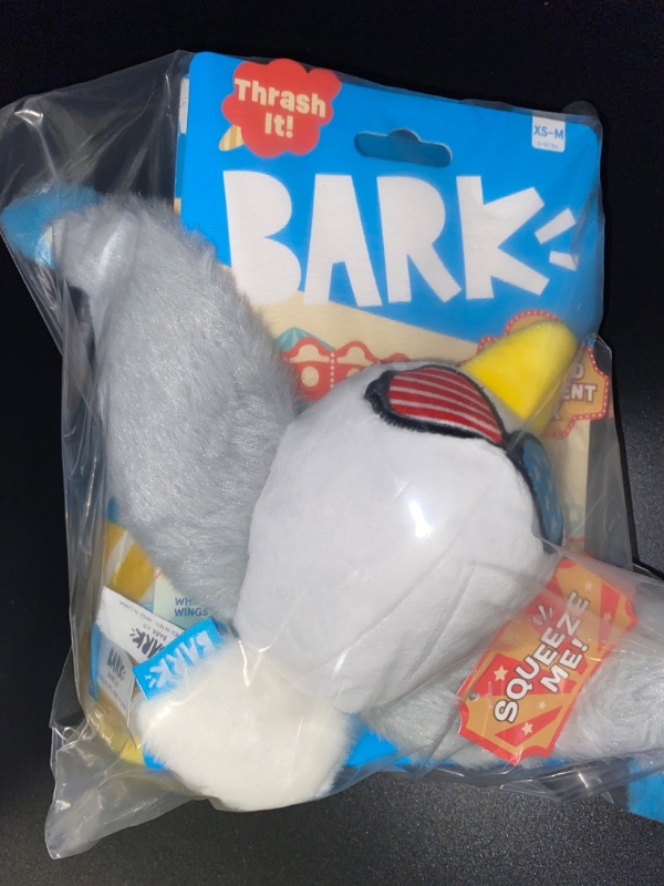 Photo 3 of 2 Pack 1 BARK Wagland Amusement Park Free Gull Dog Plush Toy & 1 BARK Wagland Amusement Park Little Pucker Lemonade Dog Plush Toy