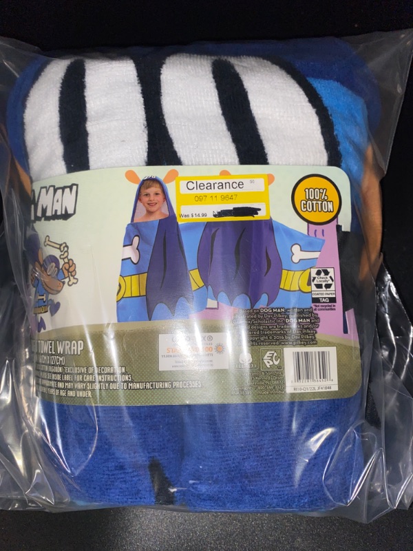 Photo 2 of Dog Man Kids' Hooded Towel