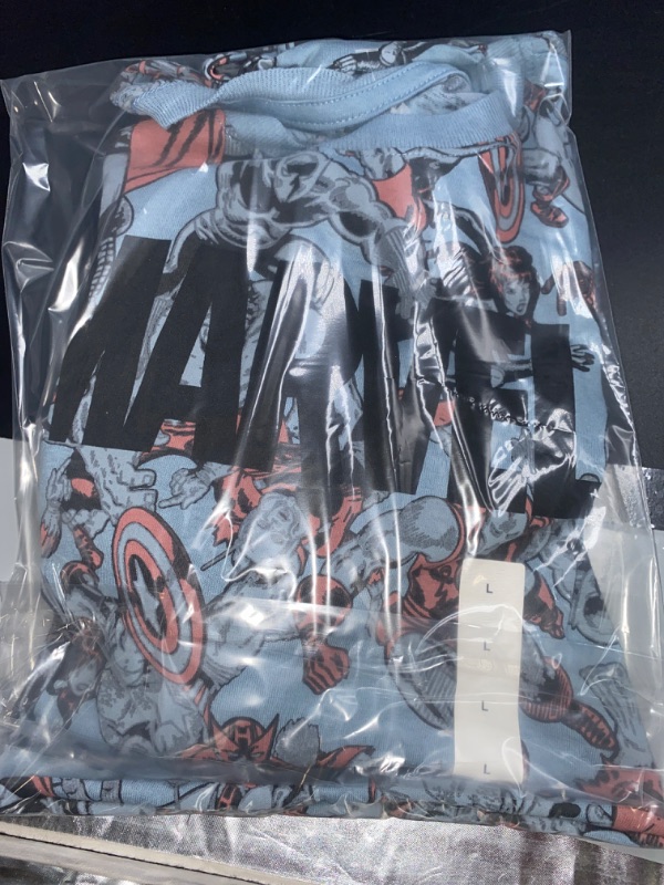 Photo 3 of Large(10-12) 2Pack of Boys' Marvel Avengers Short Sleeve Graphic T-Shirt - Blue 