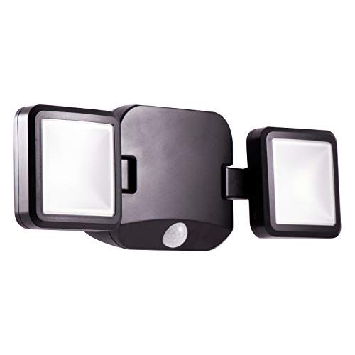 Photo 1 of 1 Pcs Energizer 600 Lumens Outdoor LED Motion Sensing Dual Head Security Outdoor Wall Light Black