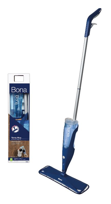 Photo 1 of Bona Wood Floor Mop Starter Kit - 1 Spray Mop, 1 Reusable Microfiber Mopping Pad, 1 Refillable Wood Floor Cleaner Liquid