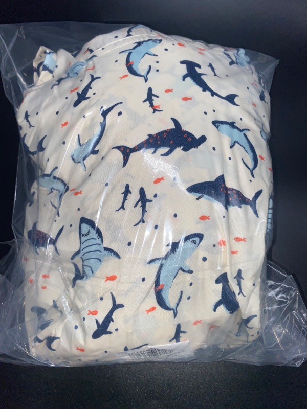 Photo 2 of Full Shark Microfiber Kids' Sheet Set - Pillowfort