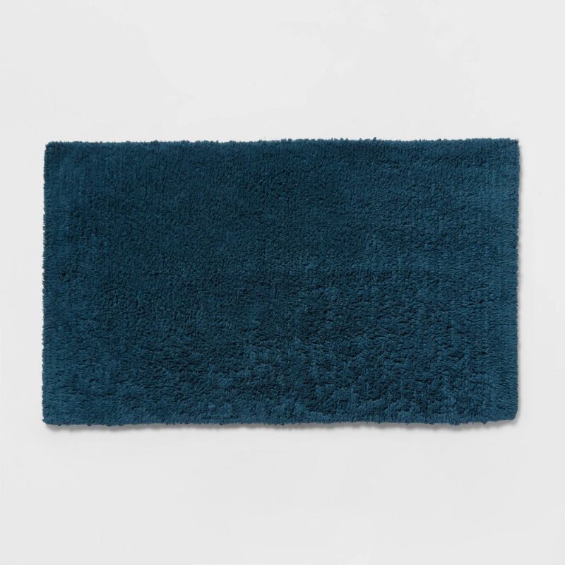 Photo 1 of 20"x34" Performance Plus Cotton Reversible Bath Rug/Runner Turquoise - Threshold