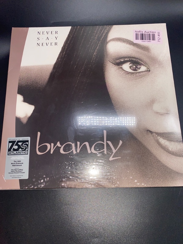 Photo 3 of Brandy: Never Say Never - Ltd Clear Vinyl Edition