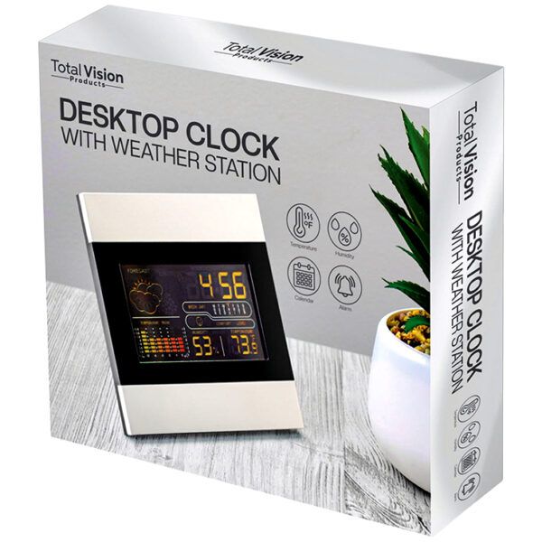 Photo 1 of Total Vision Desktop Clock & Weather Station SP-04929
