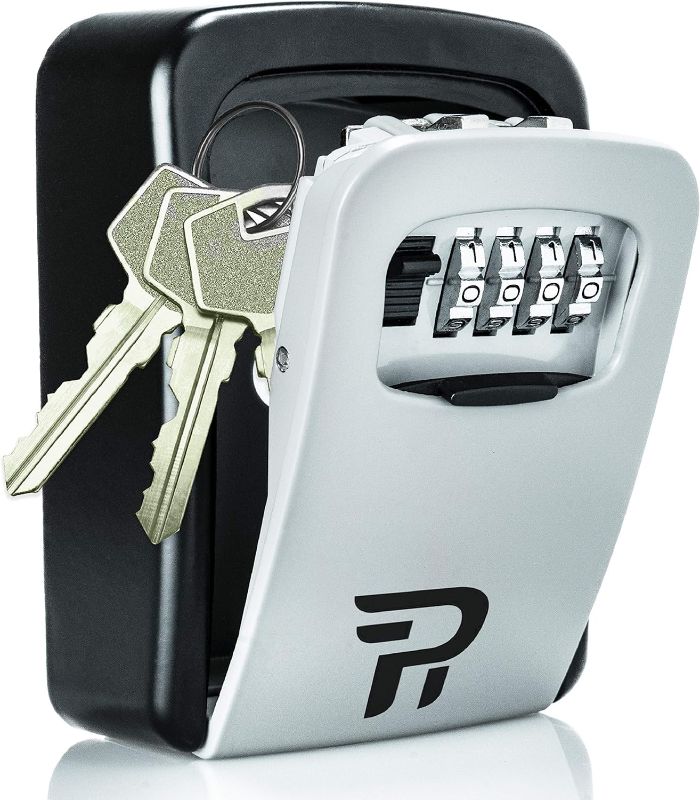 Photo 1 of Key Lock Box for Outside - Rudy Run Wall Mount Lockbox for House Keys Outdoor - Combination Key Hiders to Hide a Key - Waterproof Key Safe Storage Lock Box
