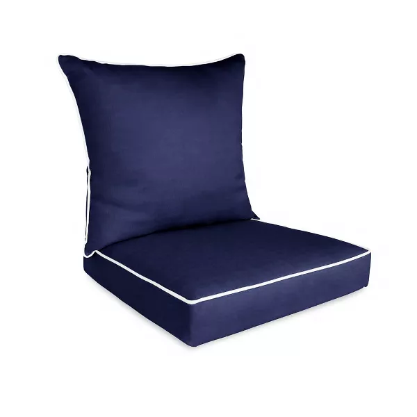 Photo 1 of Home Fashions International 2pc O'Linen Deep Seat Outdoor Cushion Set
