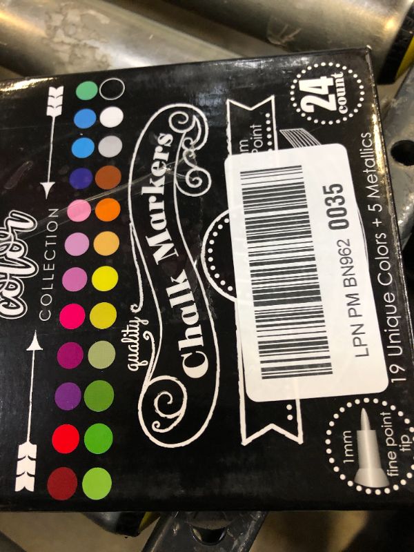 Photo 1 of Loddie Doddie Liquid Chalk Markers | Dust Free Chalk Pens - Perfect for Chalkboards, Blackboards, Windows and Glass | 1mm Fine Point Tip Erasable Ink (Pack of 24)