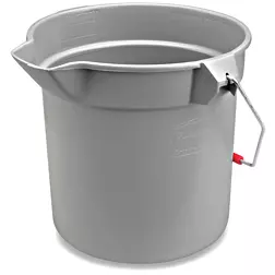 Photo 1 of Rubbermaid® Utility Bucket with Spout - 10 Quart, Gray
