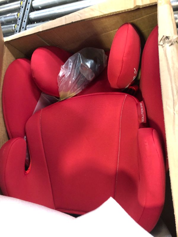 Photo 2 of CYBEX Solution B-Fix High Back Booster Seat, Lightweight Booster Seat, Secure Latch Installation, Linear Side Impact Protection, 12-Position Adjustable Headrest, for Kids 40-120 Lbs. Solution B-fix Dynamic Red