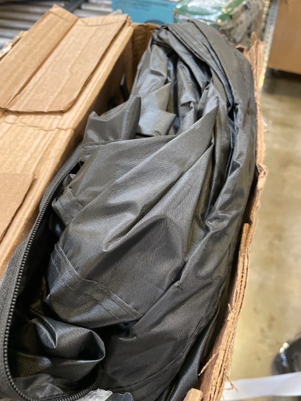 Photo 1 of LXKCKJ Rectangular Pool Cover for above Ground Pools, Solar Oval Pool Covers for Rectangular Frame Pools, Heavy Duty Winter Cover Ideal for Waterproof and Dustproof (12x21 FT, Black) Rectangular Pool cover 12x21 FT