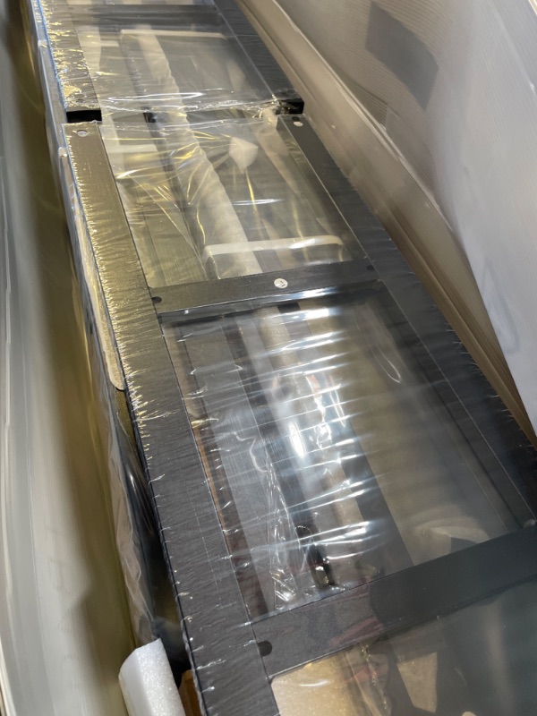 Photo 1 of Queen Bed Frame - Storage Headboard with Galaxy Aurora Star Projector & Charging Station, 18in Heavy Duty Metal Bed Frame No Box Spring Needed, Easy Assembly