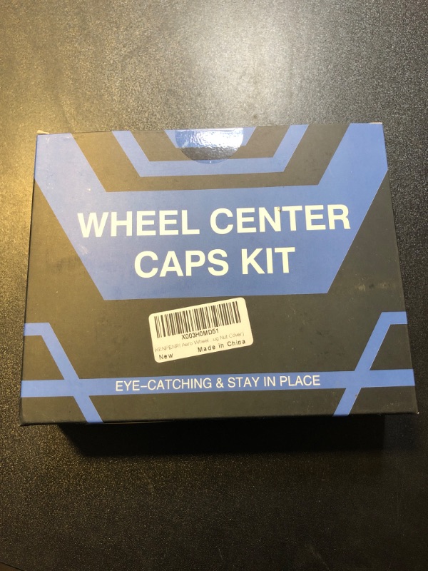 Photo 2 of KENPENRI Aerodynamic Wheel Cap Kit Compatible with Tesla 3, Y, S & X - 4 x Center Cap Set & 20 Wheel Lug Nut Cover - Matte Black