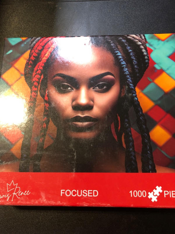 Photo 2 of African Art Jigsaw: 1000 Piece LewisRenee Masterpiece, Boost Brain Power & Relaxation, Ideal African American Gift (Focused)
