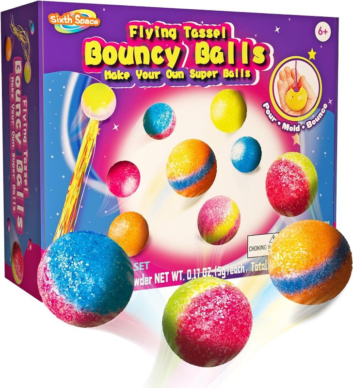 Photo 1 of Make Your Own Bouncy Ball Kit - DIY Bouncing Comet, DIY Kits for Kids, Science Kits, Kids Activity Kit, Party Craft, Art Projects, Science Kits for Kids 4-6, Fun Activities for Kids Ages 8-12
