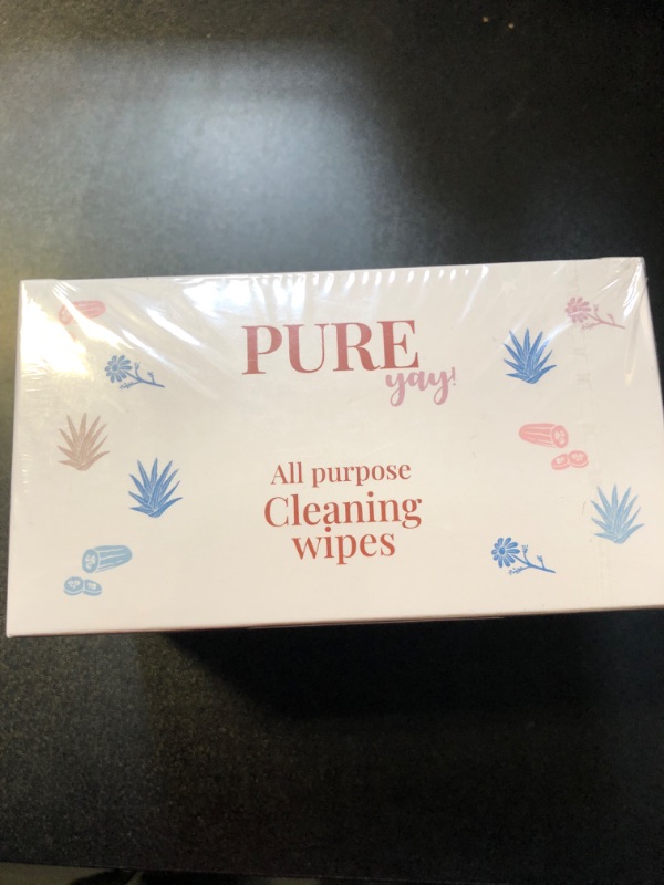Photo 2 of Yay Mats Pure Yay All Purpose Cleaning Wipes for Baby Play Mats, 24 Count Box, Individually Wrapped Travel Wipes for Baby Toys, High Chair & More - Plant Based