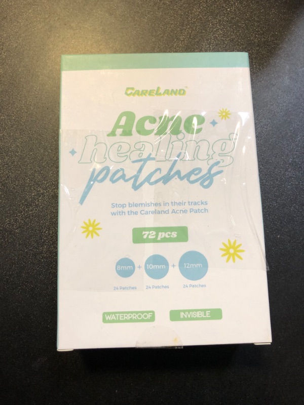 Photo 2 of 2pc CARELAND Pimple Patches - Face Hydrocolloid Acne Patches - Invisible Zit Stickers to Cover Blemish Spots & Absorb Breakouts - Calendula Facial Skin Care Product, 3 Sizes (72 Pcs)
