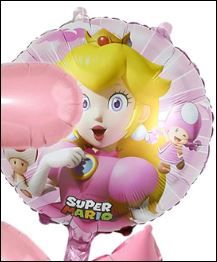 Photo 1 of  Birthday Decorations Pink Number 6 Balloon 32 Inch | The Peach Princess Balloons for Girl’s Birthday Baby Shower Princess Theme Party Decorations  princes peach 