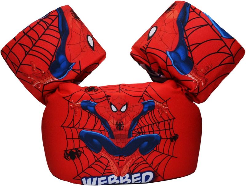Photo 1 of Kids Swim Vest for Child Learn Swiming Training, Toddler Floats with Shoulder Harness Arm Wings Sea Pool Beach Toy 30-55lb
 red spiderman 