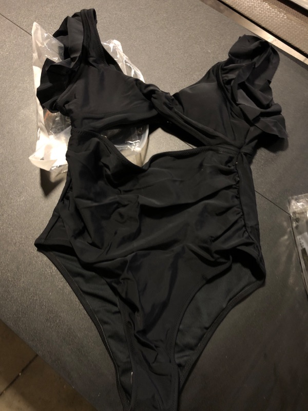 Photo 1 of medium black one piece for women bathing suit 