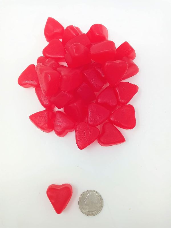 Photo 1 of Large Cherry JuJu Hearts 2 pounds JuJube Hearts Cherry Hearts BEST BY 12/31/2024
