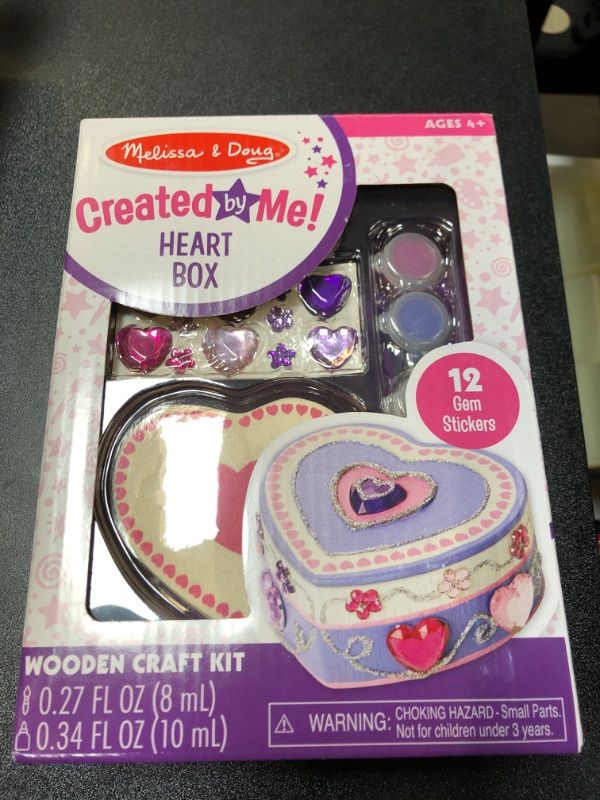 Photo 2 of Melissa & Doug Created by Me! Heart Box Wooden Craft Kit