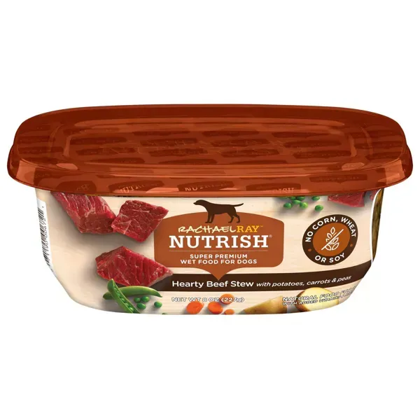 Photo 1 of Rachael Ray Nutrish Super Premium Wet Dog Food Hearty Beef Stew with Vegetable - 8oz 8 pack  June 2024
