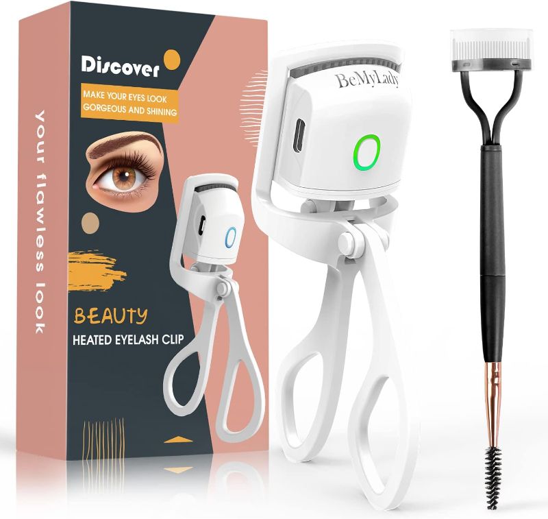 Photo 1 of BeMyLady Electric Eyelash Curler with Pad (ABS-White+Black)

