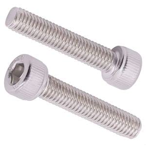 Photo 1 of 1/4-20 x 1" (25 Pcs) Socket Head Cap Screws, 304 Stainless Steel 18/8, Full Thread, Coarse Thread, ASME B18.3-1
