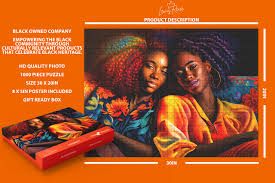 Photo 1 of Africa Jigsaw Puzzle Adventure: 1000 Piece LewisRenee Masterpiece, Engaging African American Art for Adults' Brain Power Boost & Relaxation, Ideal Jigsaw Puzzle African American Gift 
