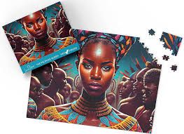 Photo 1 of African American Jigsaw Puzzles for Adults 1000 Piece Wonders: LewisRenee Art, Revel in A Soothing & Mind-invigorating Challenge Showcasing The Beauty of Black Art Puzzles