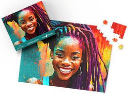 Photo 1 of Unwind with Mesmerizing Black Art Puzzles: 1000 Piece (Watercolors)