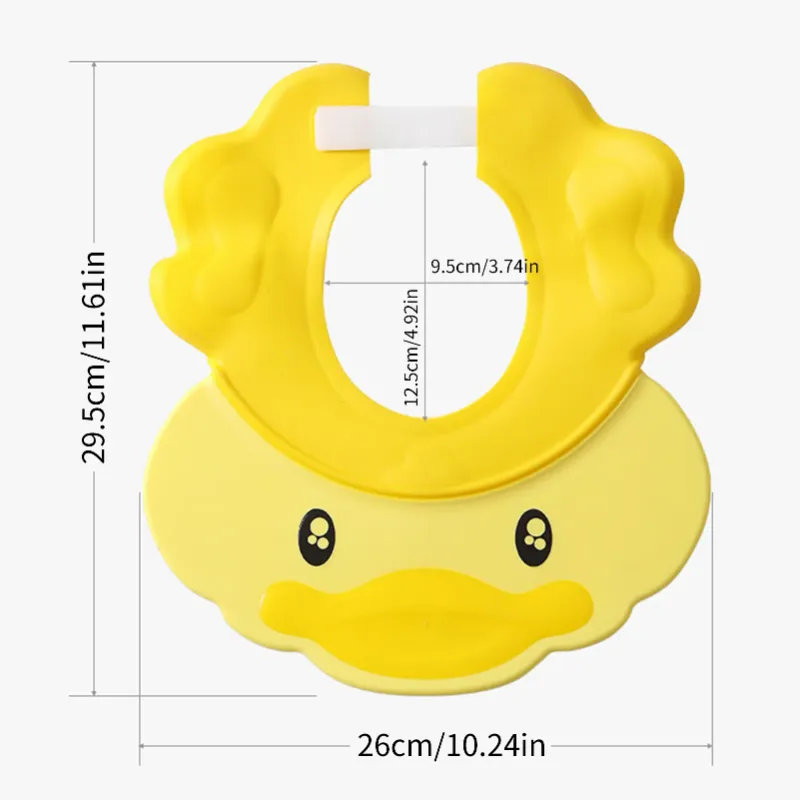 Photo 1 of PWFE Little Yellow Duck Children'S Shampoo Cap Children'S Adjustable Ear Protection Shower Cap Silicone Shampoo Cap Men'S And Women'S Baby Bath Cap